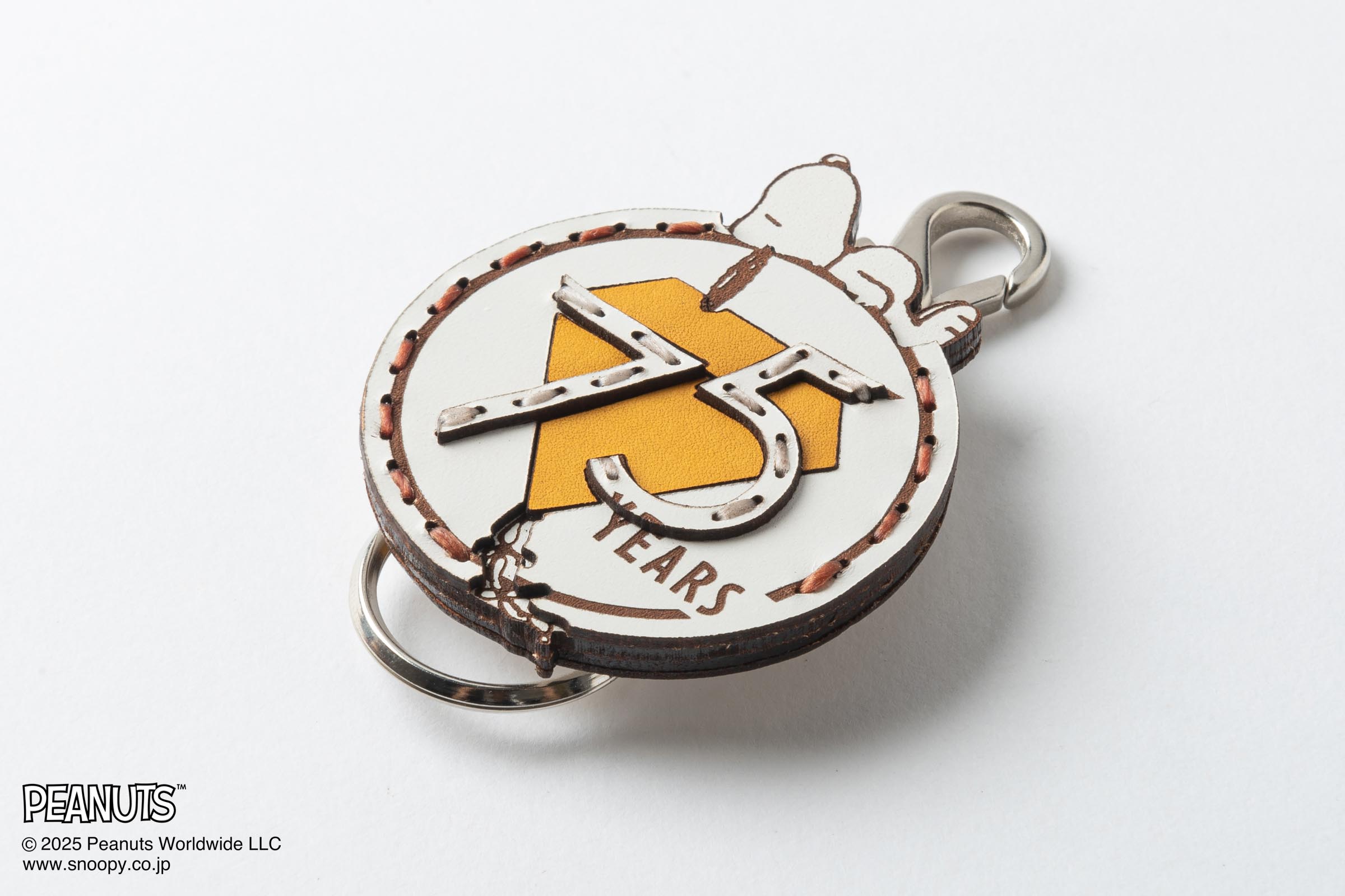 OJAGA DESIGN / Peanuts [75YEARS] キーホルダー White
