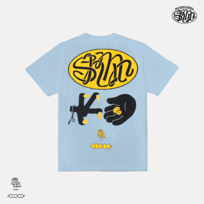 [ホークス/manucoffee] ENJOY B&B Tシャツ LIGHT BLUE（ヒキダシストア限定カラー）