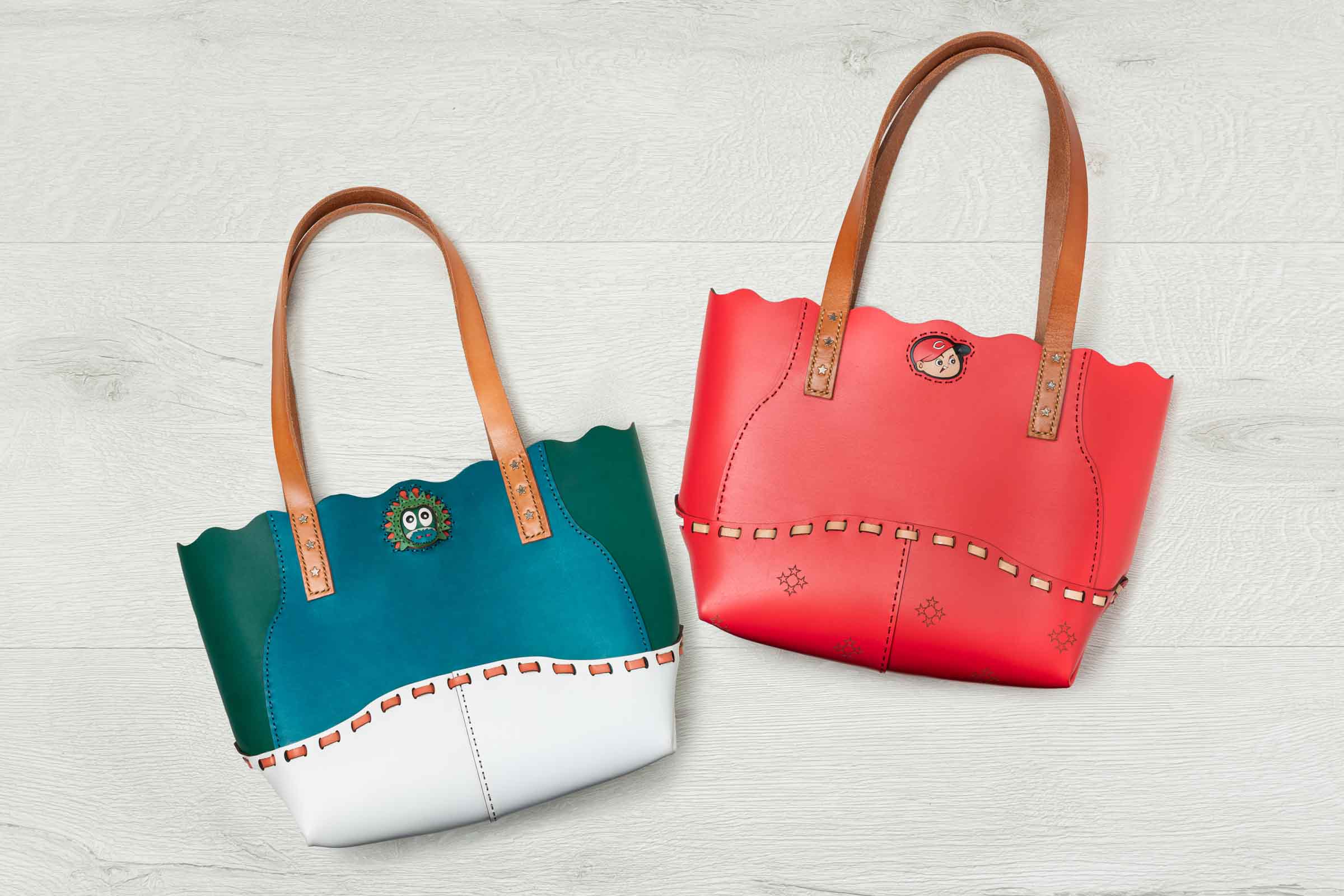 OJAGA DESIGN 広島東洋カープ [カープ坊や]&[スラィリー] トートバッグ