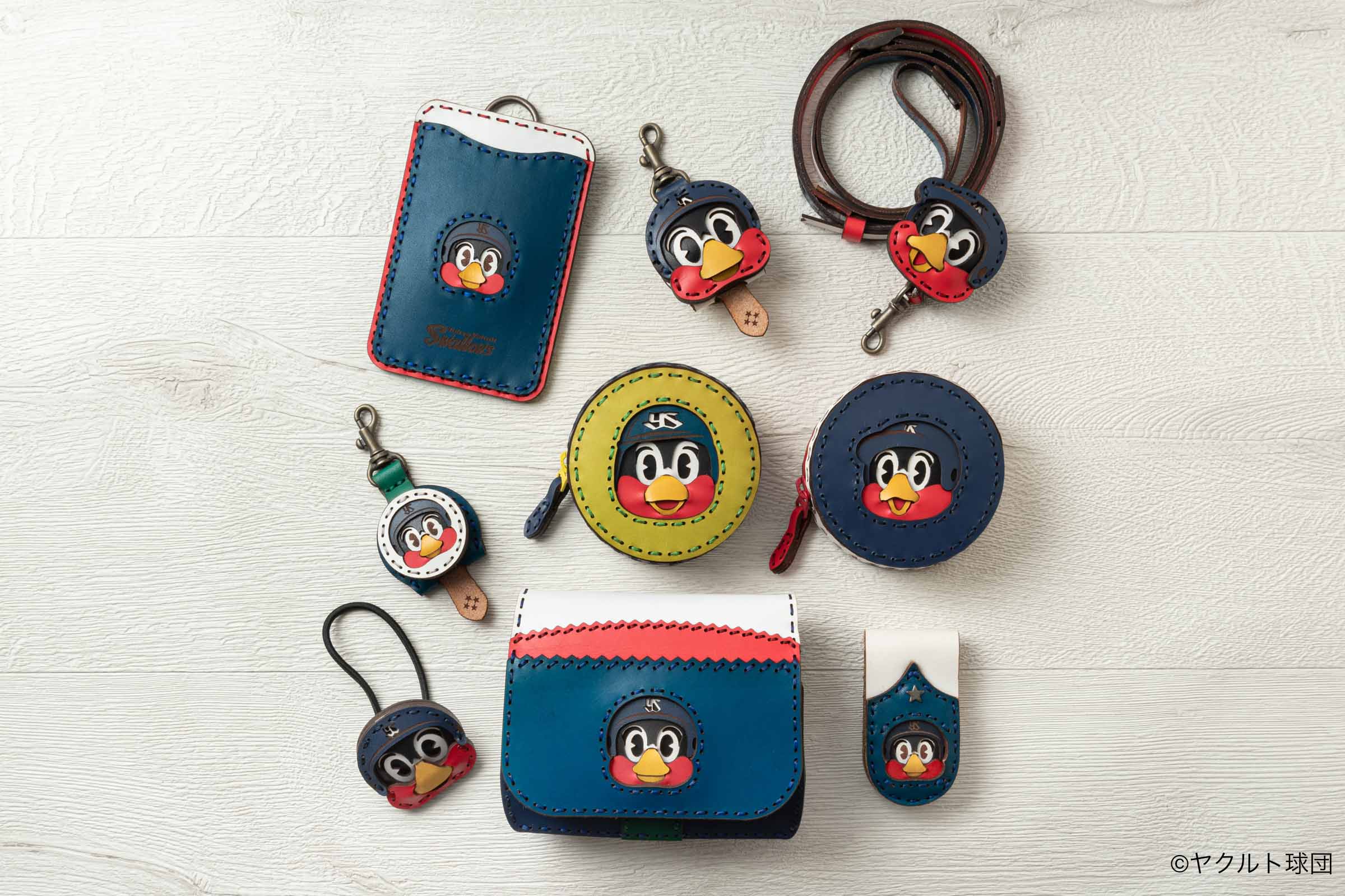 OJAGA DESIGN 東京ヤクルトスワローズ レザーアイテムコレクション