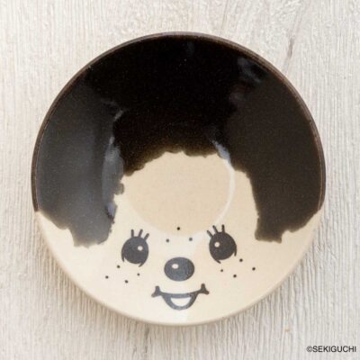 MASHICO 豆皿 モンチッチ ブラック（黒釉）