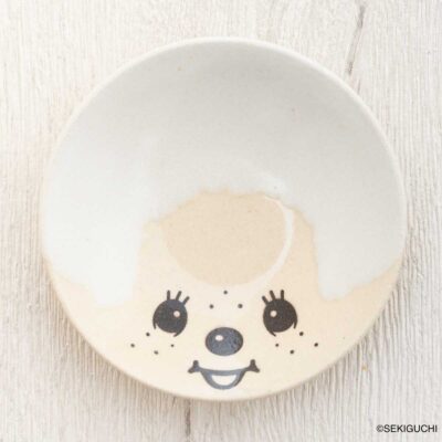 MASHICO 豆皿 モンチッチ ホワイト（糠白釉）