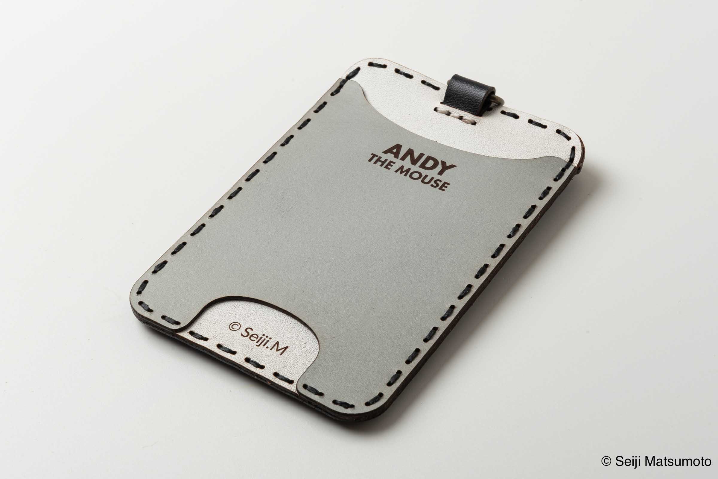 OJAGA DESIGN ねずみのANDY カードケース（ブルー）