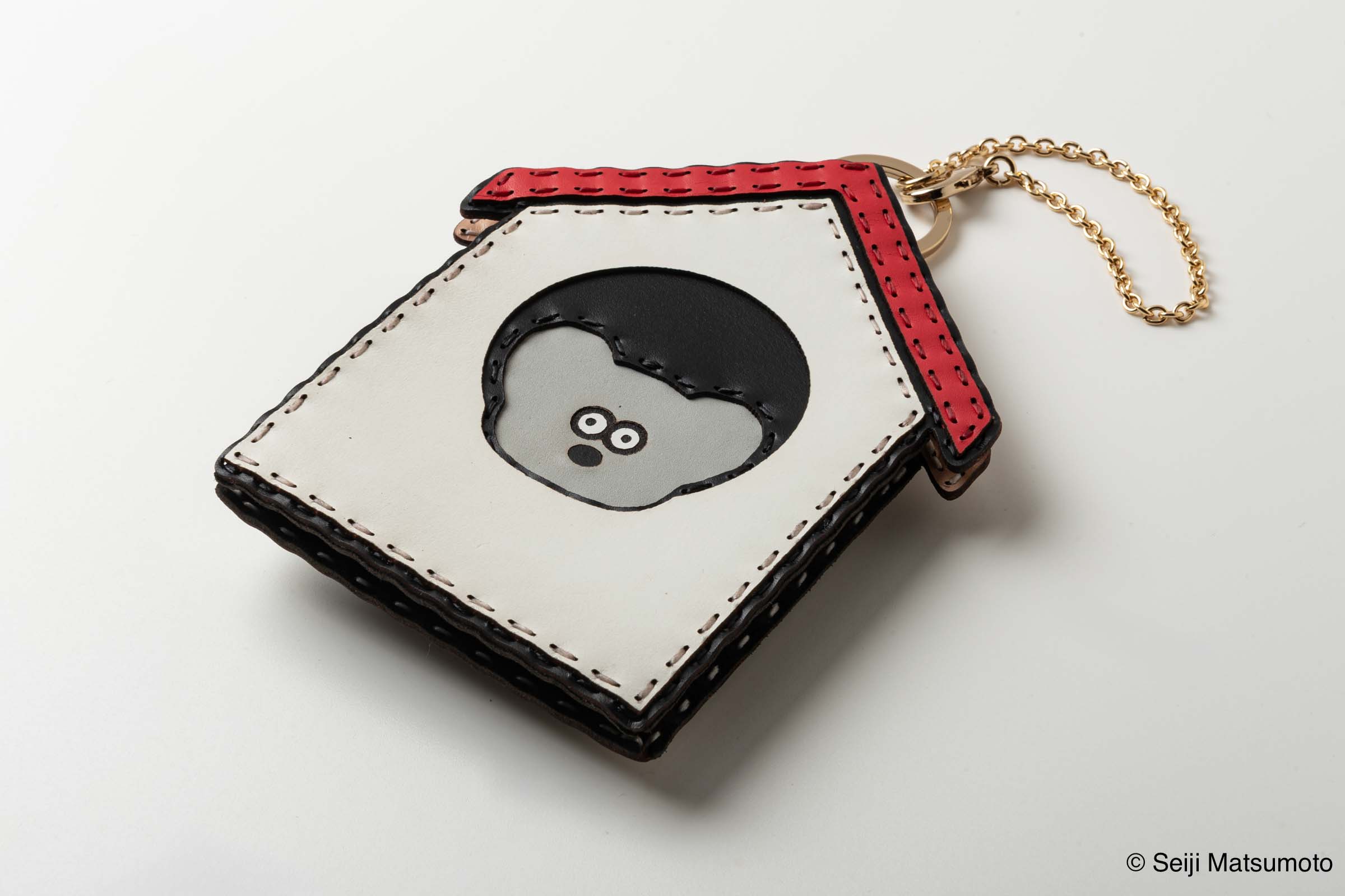 OJAGA DESIGN ねずみのANDY 家型カードケース（レッド）