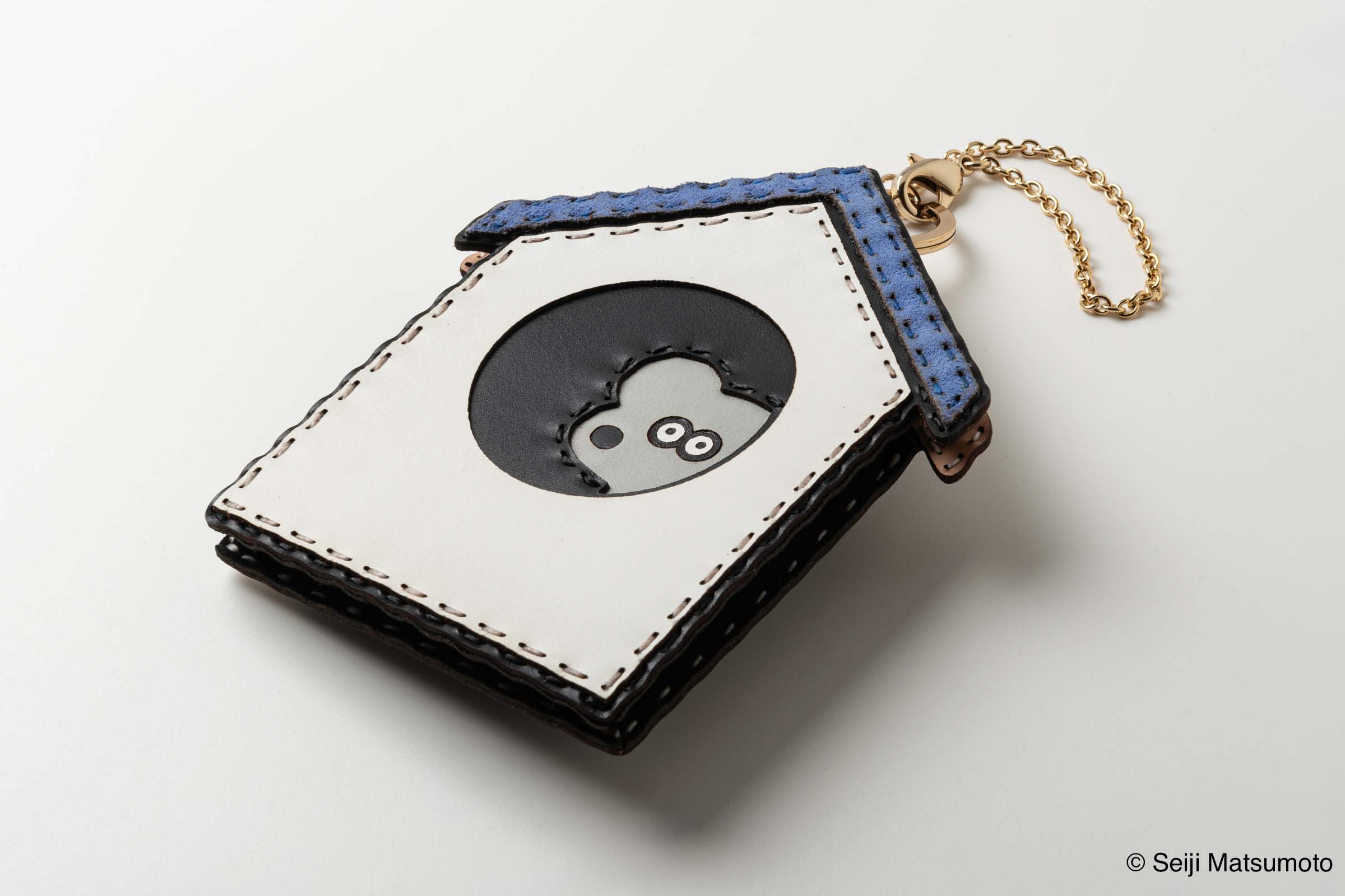 OJAGA DESIGN ねずみのANDY 家型カードケース（ブルー）
