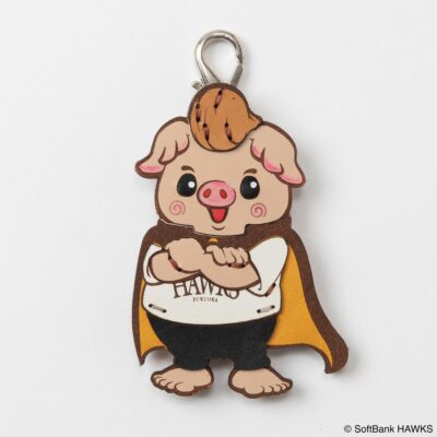 OJAGA DESIGN 福岡ソフトバンクホークス [バリカタ君] キーホルダー