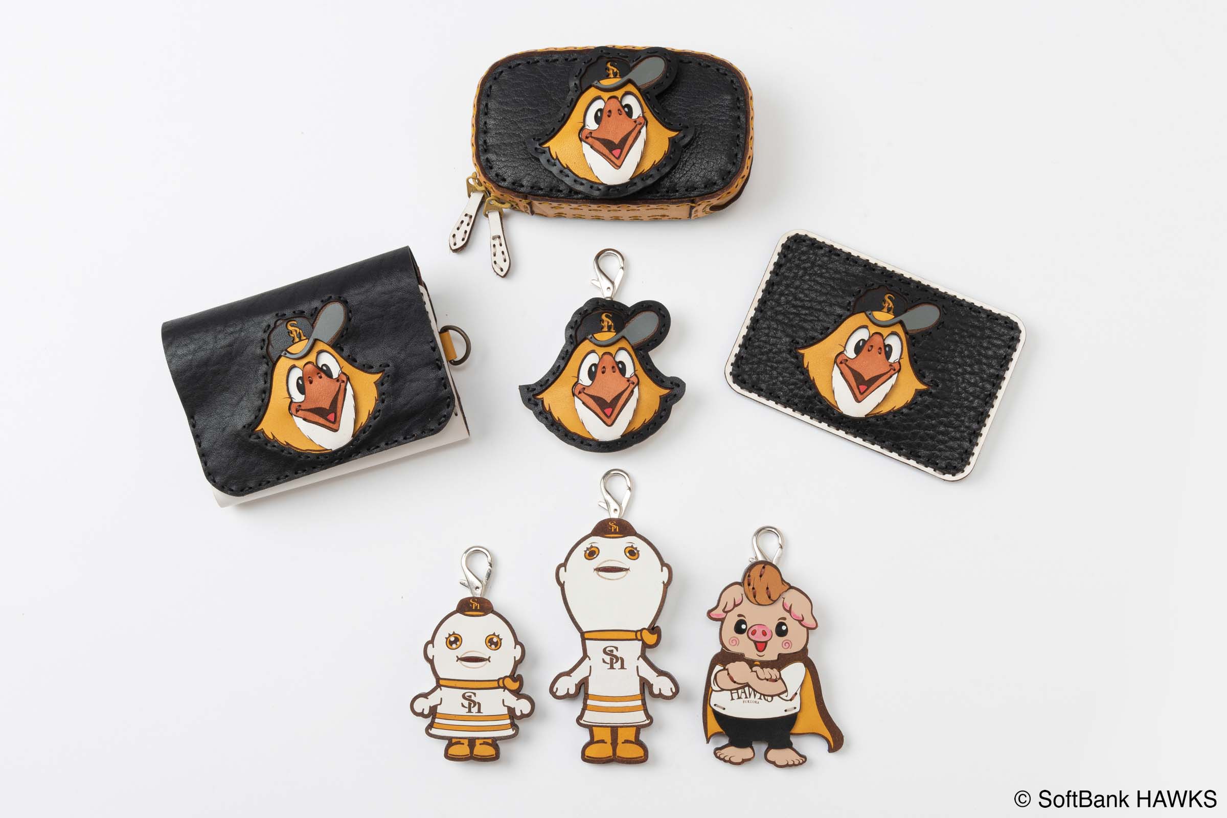 OJAGA DESIGN 福岡ソフトバンクホークス レザーアイテムコレクション